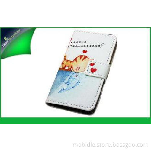 Flip Style Sony Leather Cases With Different Cartoon Pictur